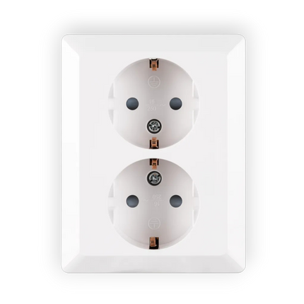 ION Industries Wandcontactdoos RA - Halfopbouw 2-voudig