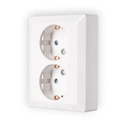 ION Industries Wandcontactdoos RA - Halfopbouw 2-voudig