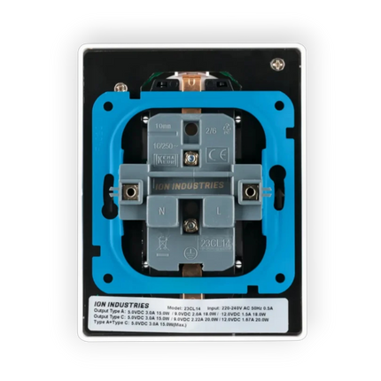 ION Industries Wandcontactdoos RA - Halfopbouw 2-voudig