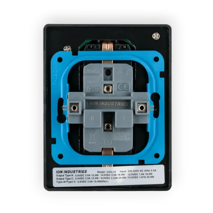 ION Industries Wandcontactdoos RA - Halfopbouw 2-voudig