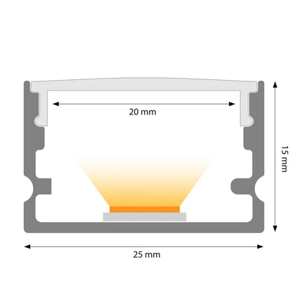 Leddle LED Profiel voor Multifunctioneel Gebruik - 2m