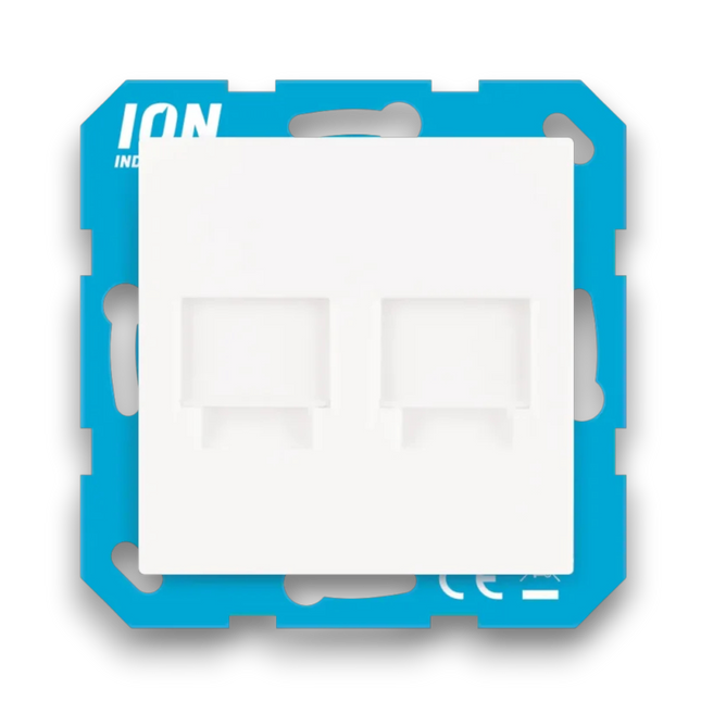 ION Industries Centraalplaat Modular Jack 2-voudig - J1/V1