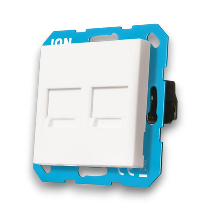 ION Industries Centraalplaat Modular Jack 2-voudig - J1/V1