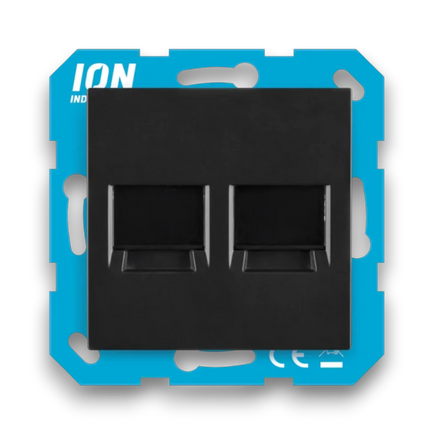 ION Industries Centraalplaat Modular Jack 2-voudig - J1/V1