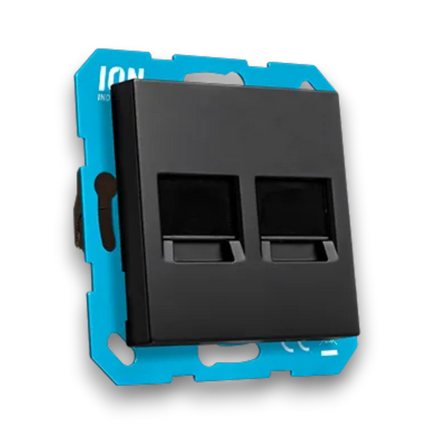 ION Industries Centraalplaat Modular Jack 2-voudig - J1/V1