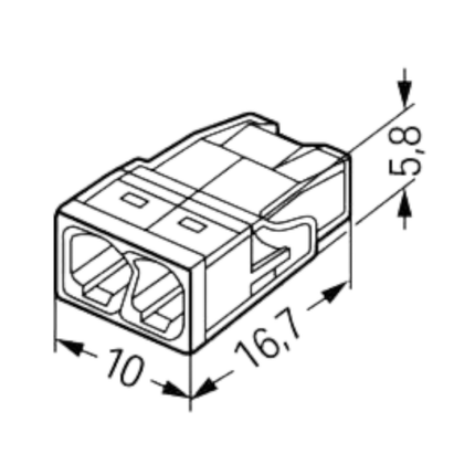 Wago 2273 Lasklem - 2,5mm²