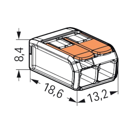 Wago 221 Lasklem - 4mm²
