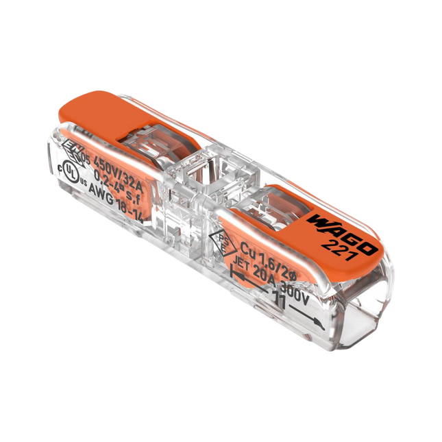 Wago 221 Doorverbindsklem - 4mm²