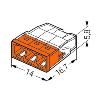 Wago 2273 Lasklem - 2,5mm²