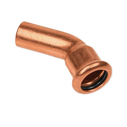Bonfix Press Insteekbocht 45° - Water - Pers - Roodkoper - 12x12mm