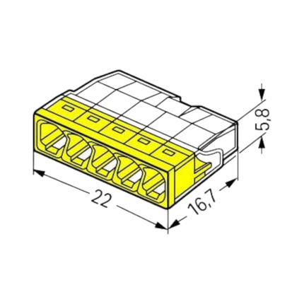 Wago 2273 Lasklem - 2,5mm²