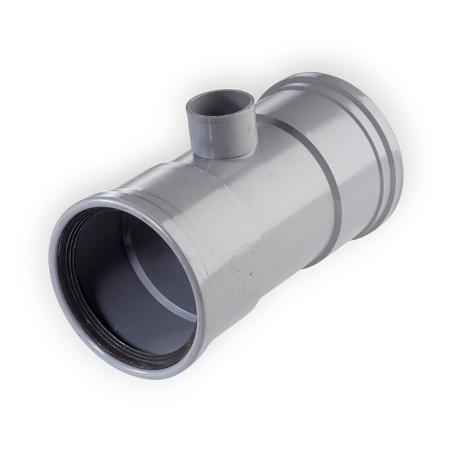 Martens T-stuk - 90° - 2x Manchet / 1x Mof - PVC