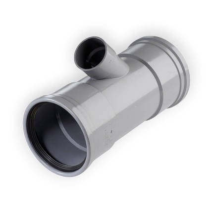 Martens T-stuk - 45° - 2x Manchet / 1x Mof - PVC