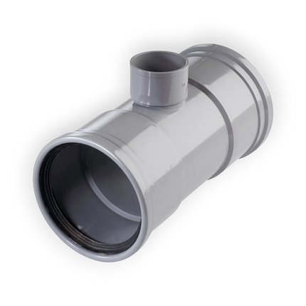 Martens T-stuk - 90° - 2x Manchet / 1x Mof - PVC
