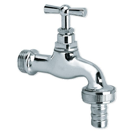 Bonfix Sanitaire Tapkraan met Slangkoppeling - Verchroomd Messing - 1/2