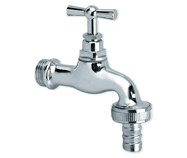 Bonfix Sanitaire Tapkraan met Slangkoppeling - Verchroomd Messing - 1/2