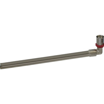 Fornara Forpress Radiatorbocht met 20cm Buis - Pers x Knel - Messing - 16mm x 15mm