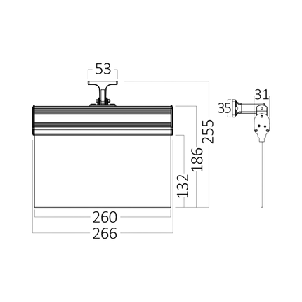 Braytron LED Nooduitgangsbord - 2W - IP20