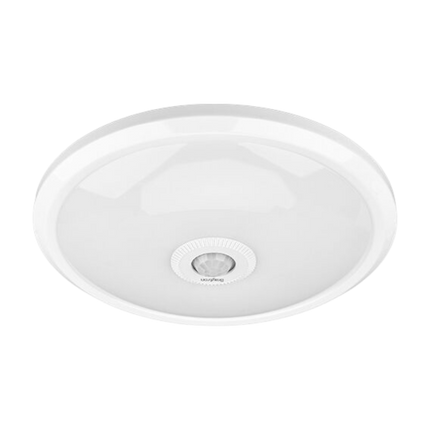 Braytron LED Plafondlamp met Bewegingssensor - Rond - 15W - IP20 - Wit