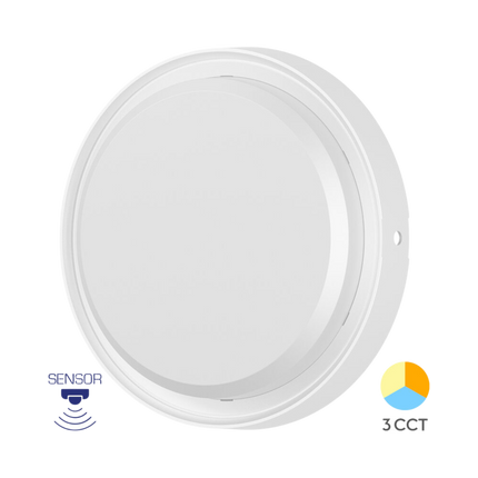 Braytron LED Wandlamp - Rond - 18W - IP65 - CCT