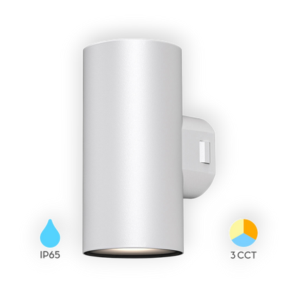 Braytron Vekta LED Wandlamp - 2x9W - IP65 - CCT