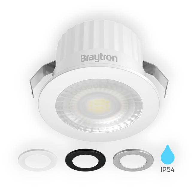 Braytron LED Spot met Vervangbaar Kop - Rond - 3W - IP54 - 4000K