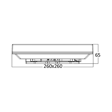 Braytron Jade LED Plafondlamp - Vierkant - 20W - IP44 - Wit