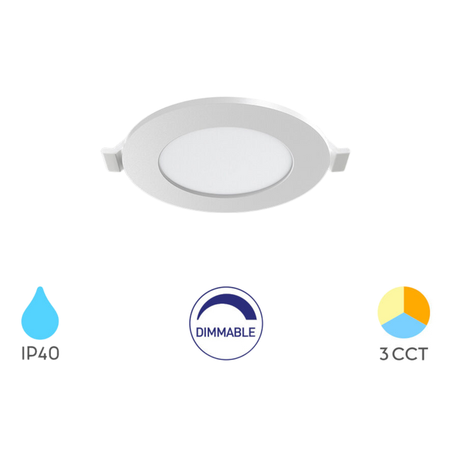 Braytron LED Spot - Rond - 6W - IP40 - CCT