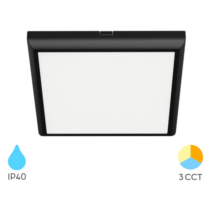 Braytron LED Plafondlamp - Vierkant - 20W - IP40 - CCT