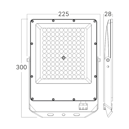 Braytron LED Bouwlamp - 100W - IP65 - CCT