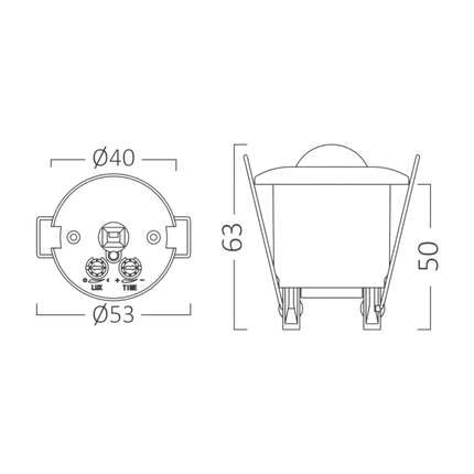 Braytron Bewegingssensor - 800W - IP20 - 53mm