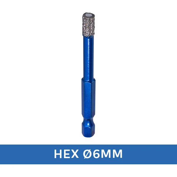 Maxifix Diamant Tegelboor Droog - HEX