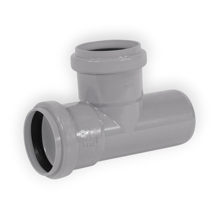 Martens T-stuk - 90° - 2x Manchet / 1x Spie - PVC